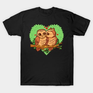 Cute Owl Couple T-Shirt